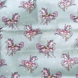 Carousel Horse Carousel Daisy Kingdom Cotton Fabric